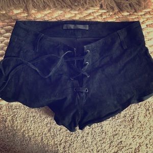 One Teaspoon Suede Shorts